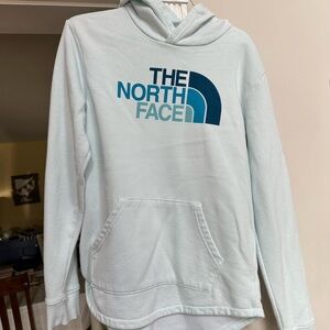 Girls XL North face Hooded sweatshirt